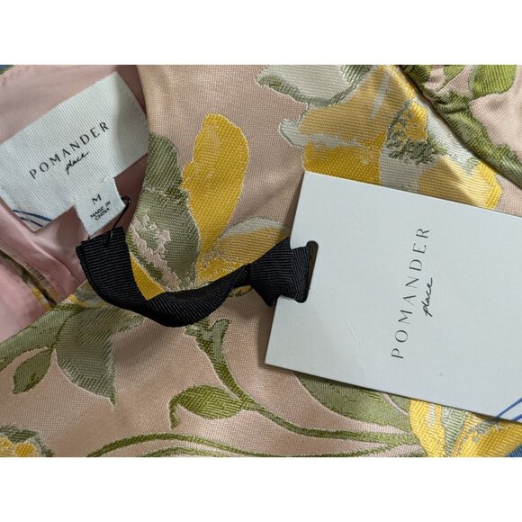 NWT Tuckernuck Pomander Place Lotus Thea Jacquard Floral Puff Sleeve Blouse Sz M - Picture 8 of 11